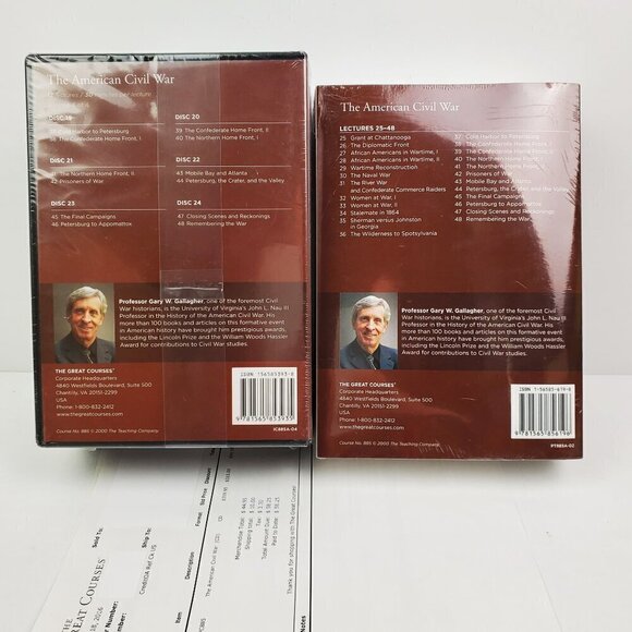 Great Courses American Civil War Lecture Books + 4 Vol. CDs, Guidebook Sealed - Picture 3 of 10